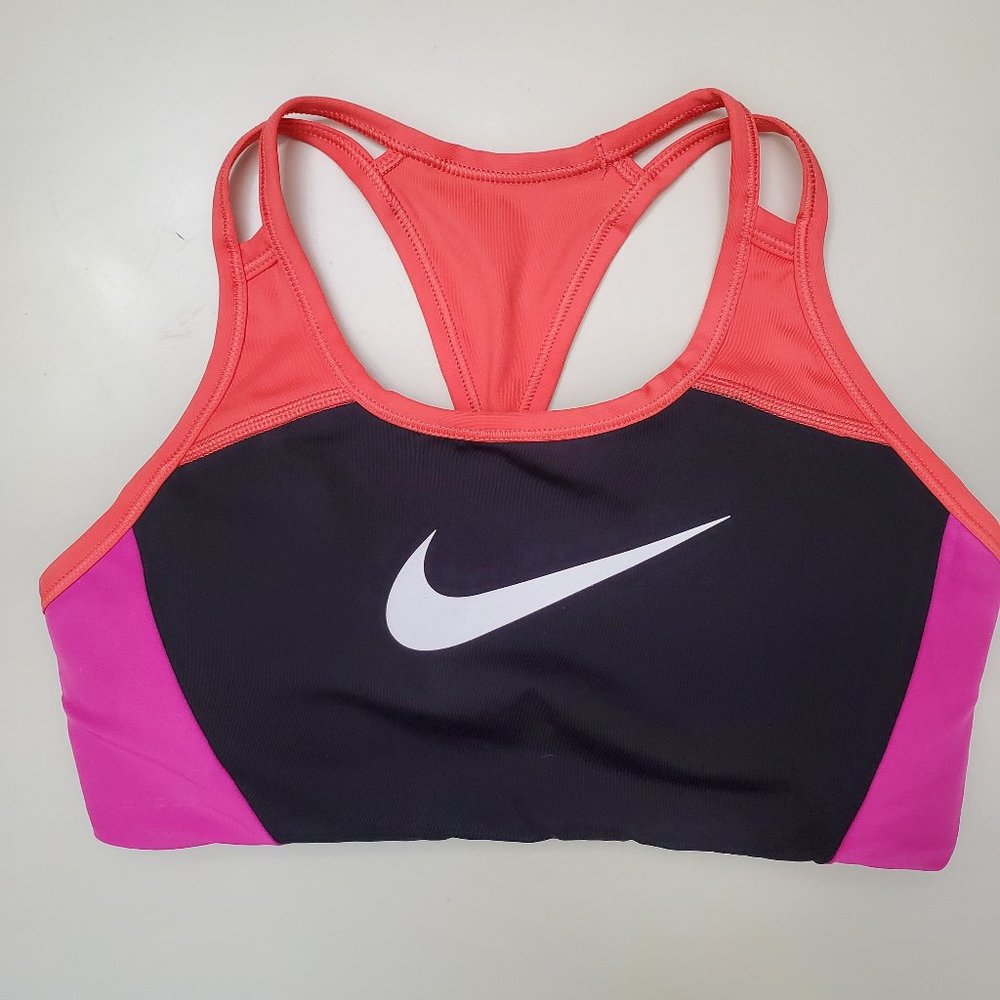 Nike colorblock racer back sports bra
